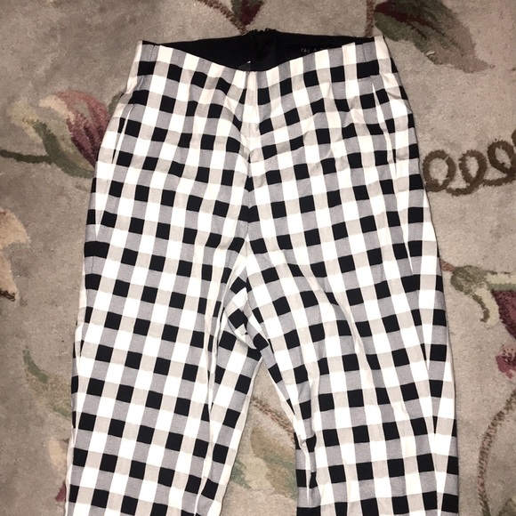 rag & bone NY Skinny Leg Glen Plaid Print Pants in Black and White size 0 - Picture 13 of 16